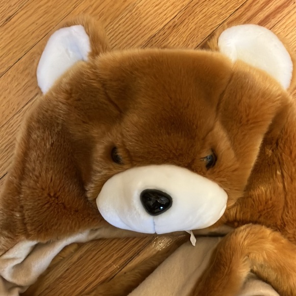Brown Bear Plush Animal Winter Hat - Picture 2 of 8